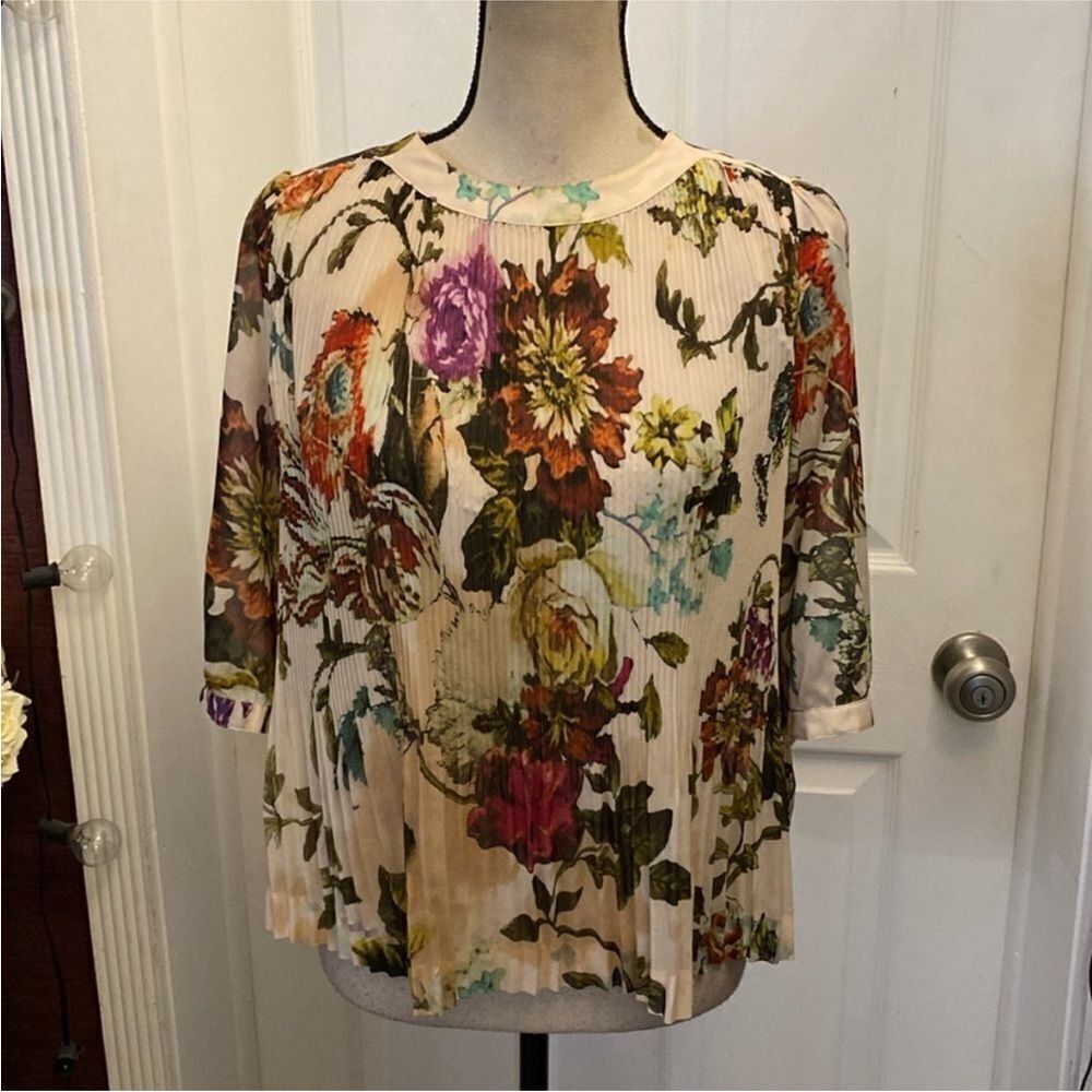 Ted Baker Floral Print pleatedWomen's Top, S